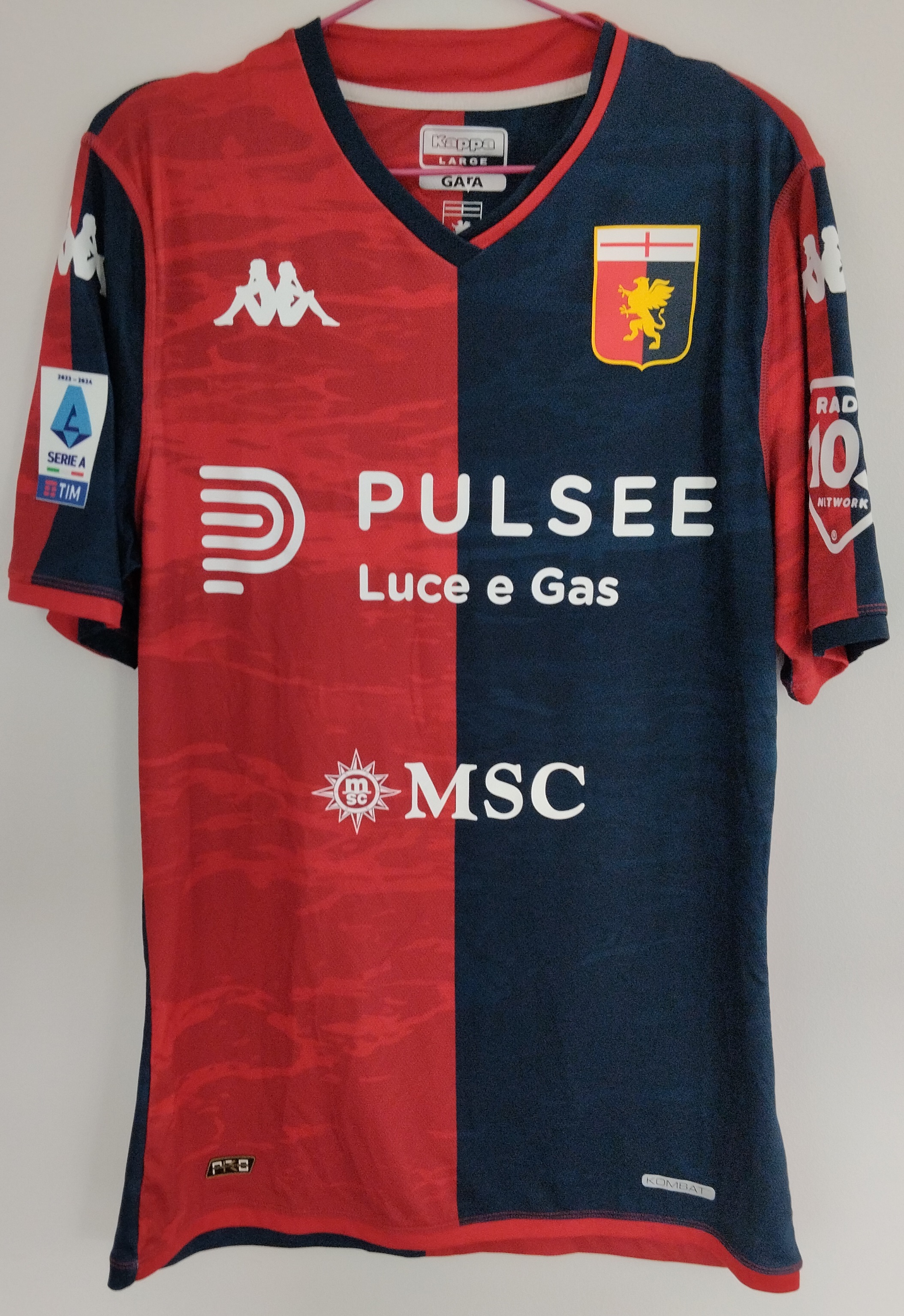 Maglia Genoa Fini 2023-2024 fronte